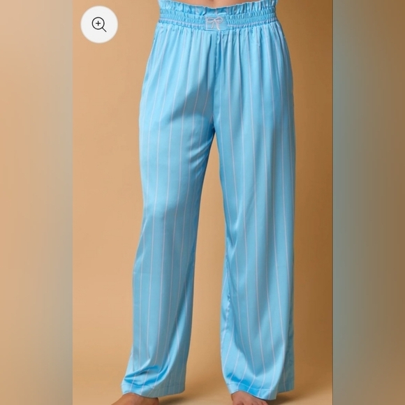 Fantastic Fawn Other - Fantastic Fawn New In Poly Bag Pink Blue Striped Pants Size S Waist 17 Waist